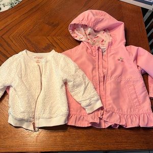 2 lightweight jackets.